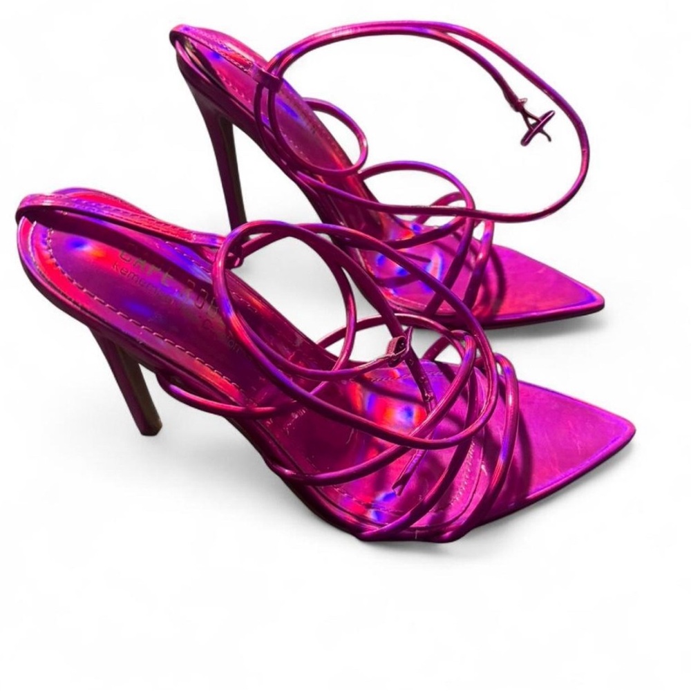 Cape Robbin Fuchsia Strappy Heels